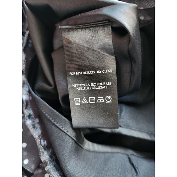 NWT Anthropologie 3D Floral Polka Dot Mini Dress size 10 Black #8A413 - Picture 11 of 12